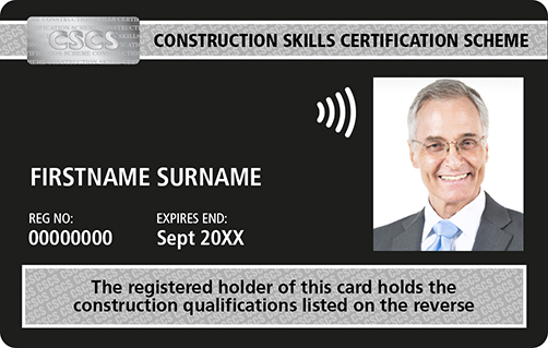 CSCS Gold Supervisor Card